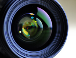 Camera lens for video marketing 